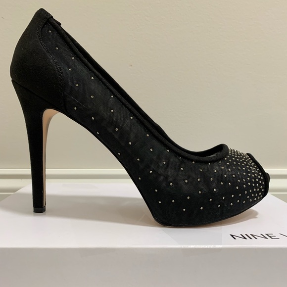 Nine West Shoes - Nine West “Hizzie” Peep Toe Platform Pumps